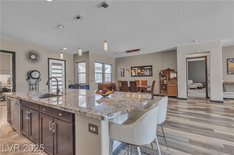 Las Vegas Home Staging Kitchen to Dining room Tropical Before